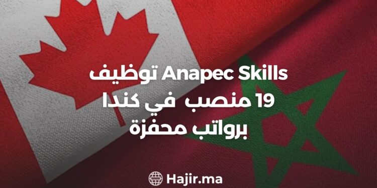 Anapec Skills : Recrutement De 19 Postes au Canada Avec Des Salaires Stimulants