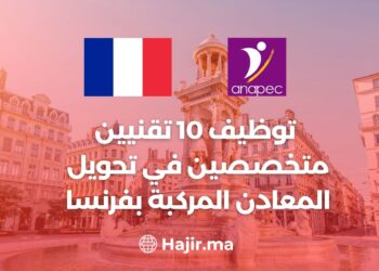 ANAPEC Skills: Recrutement De 10 Techniciens en Transformation Des métaux Composites en France