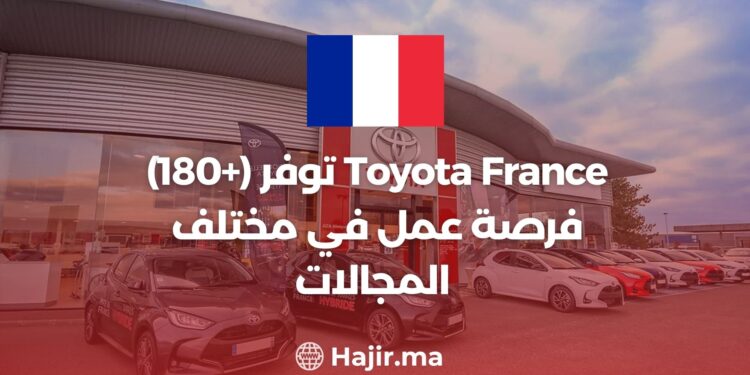 Toyota France (+180) opportunités d'emploi dans divers domaines
