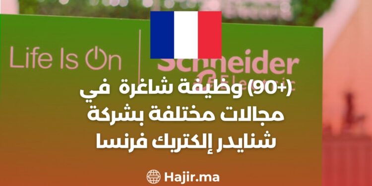 (+90) Offres d'emploi dans divers domaines chez Schneider Electric France