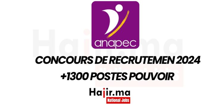 Concours de recrutement ANAPEC 2024 : (+1300 opportunités d'emploi )