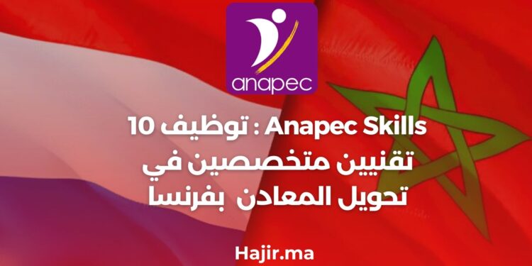 Anapec Skills Recrutement de 10 Opérateurs en Composites en France 2024