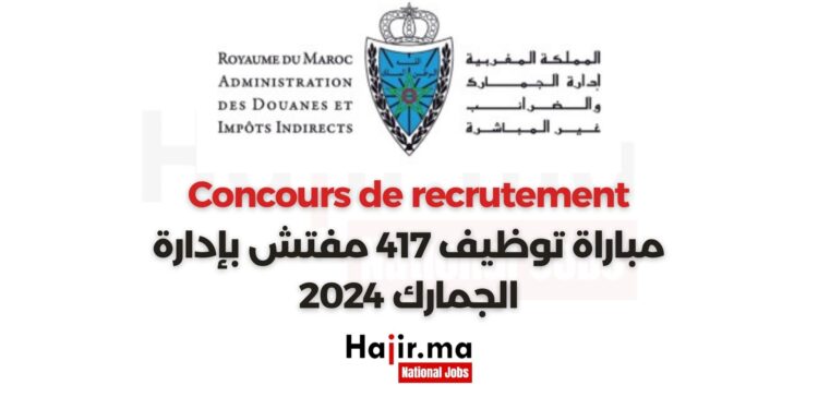 Concours Inspecteurs des Douanes 2024 (417 Postes)
