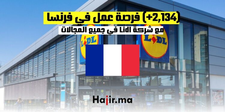 (2,134) فرصة عمل في فرنسا مع شركة Lidl في جميع المجالات