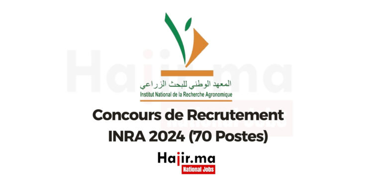 Concours de Recrutement INRA 2024 (70 Postes)