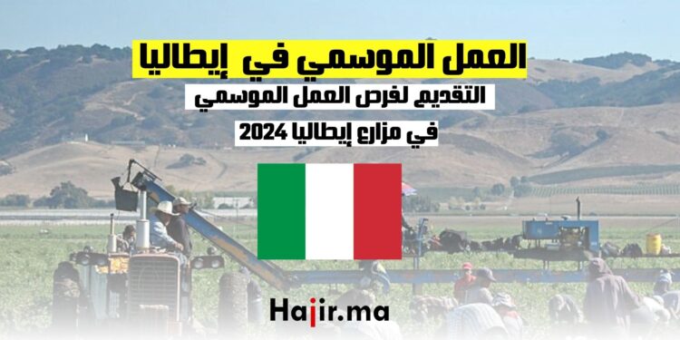 العمل الموسمي في مزارع إيطاليا 2024 : كيفية التقديم