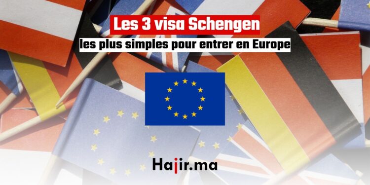 Les 3 visa Schengen les plus simples pour entrer en Europe