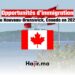 Opportunités d'immigration au Nouveau-Brunswick, Canada en 2025