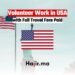 Volunteer Work in America with Full Travel Fare Paid