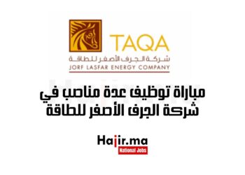 مباراة توظيف عدة مناصب في شركة الجرف الأصفر للطاقة