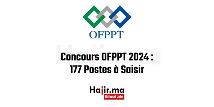 Concours OFPPT 2024 177 Postes à Saisir
