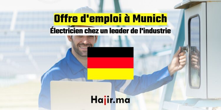 Offre d’emploi à Munich : Électricien chez un leader de l’industrie