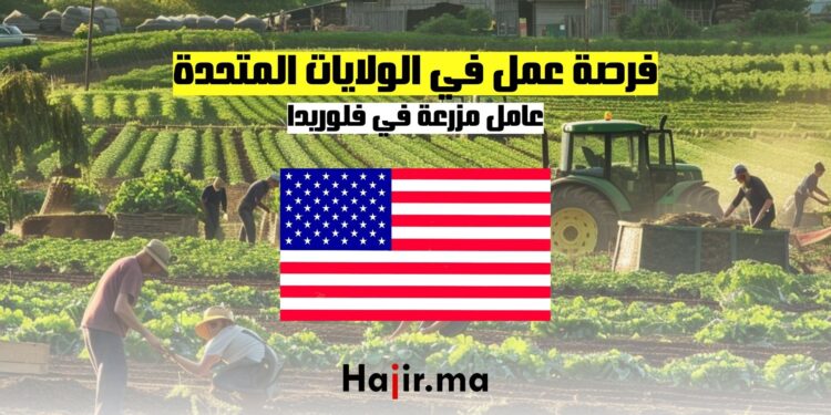 فرصة عمل في الولايات المتحدة عامل مزرعة في فلوريدا