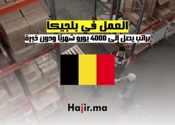 فرصة العمل في بلجيكا: براتب يصل إلى 4000 يورو شهريًا ودون خبرة