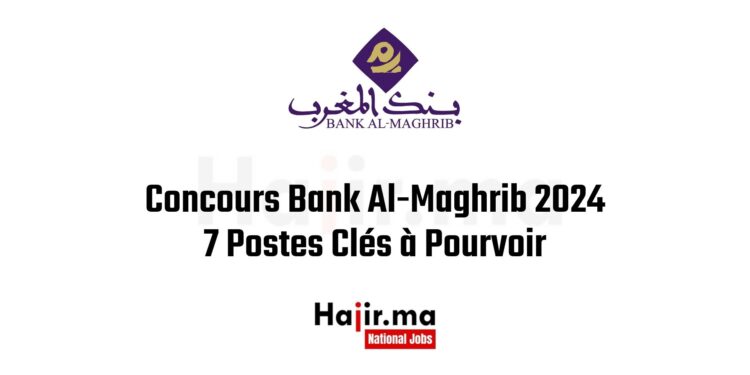 Concours Bank Al-Maghrib 2024 7 Postes Clés à Pourvoir
