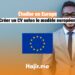Créer un CV selon le modèle européen