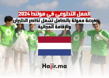 فرصة العمل التطوعي في هولندا 2024: تشمل تذاكر الطيران والإقامة المجانية