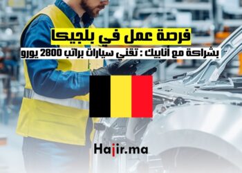 فرصة عمل في بلجيكا بشراكة مع أنابيك تقني سيارات براتب 2800 يورو