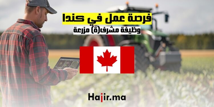 فرصة عمل في كندا وظيفة مشرف(ة) مزرعة