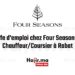 Offe d'emploi chez Four Seasons ChauffeurCoursier à Rabat