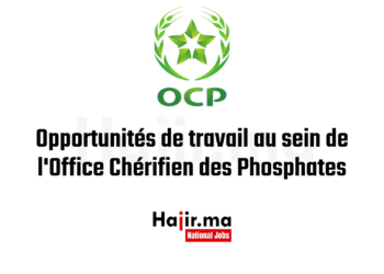 Opportunités de travail au sein de l'Office Chérifien des Phosphates (OCP) 2025