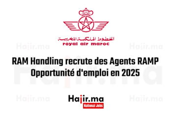 RAM Handling recrute des Agents RAMP - Opportunité d'emploi en 2025