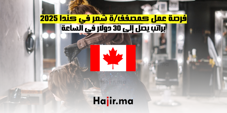 فرصة عمل كمصففة شعر في كندا 2025 براتب يصل إلى 30 دولار في الساعة