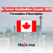 Formulaire d'inscription pour le Forum Destination Canada 2025