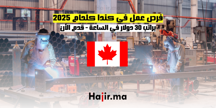 فرص عمل في كندا كلحام 2025 براتب 30 دولار في الساعة - قدم الأن