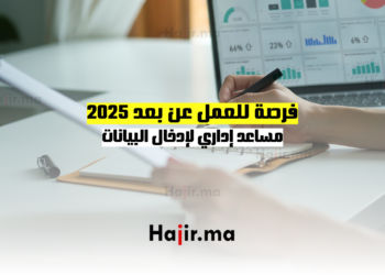 فرصة للعمل عن بعد 2025: مساعد إداري لإدخال البيانات