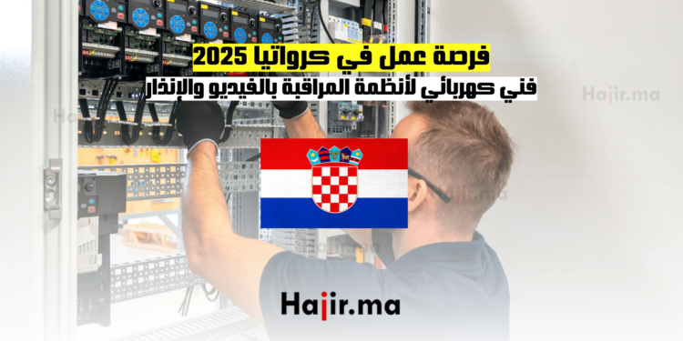 فرصة عمل في كرواتيا 2025 فني كهربائي لأنظمة المراقبة بالفيديو والإنذار