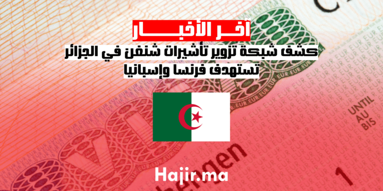 كشف شبكة تزوير تأشيرات شنغن في الجزائر تستهدف فرنسا وإسبانيا (1)