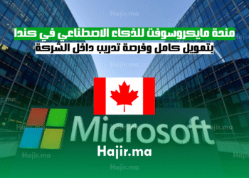 منحة مايكروسوفت للذكاء الاصطناعي في كندا 2025 بتمويل كامل وفرصة تدريب داخل الشركة