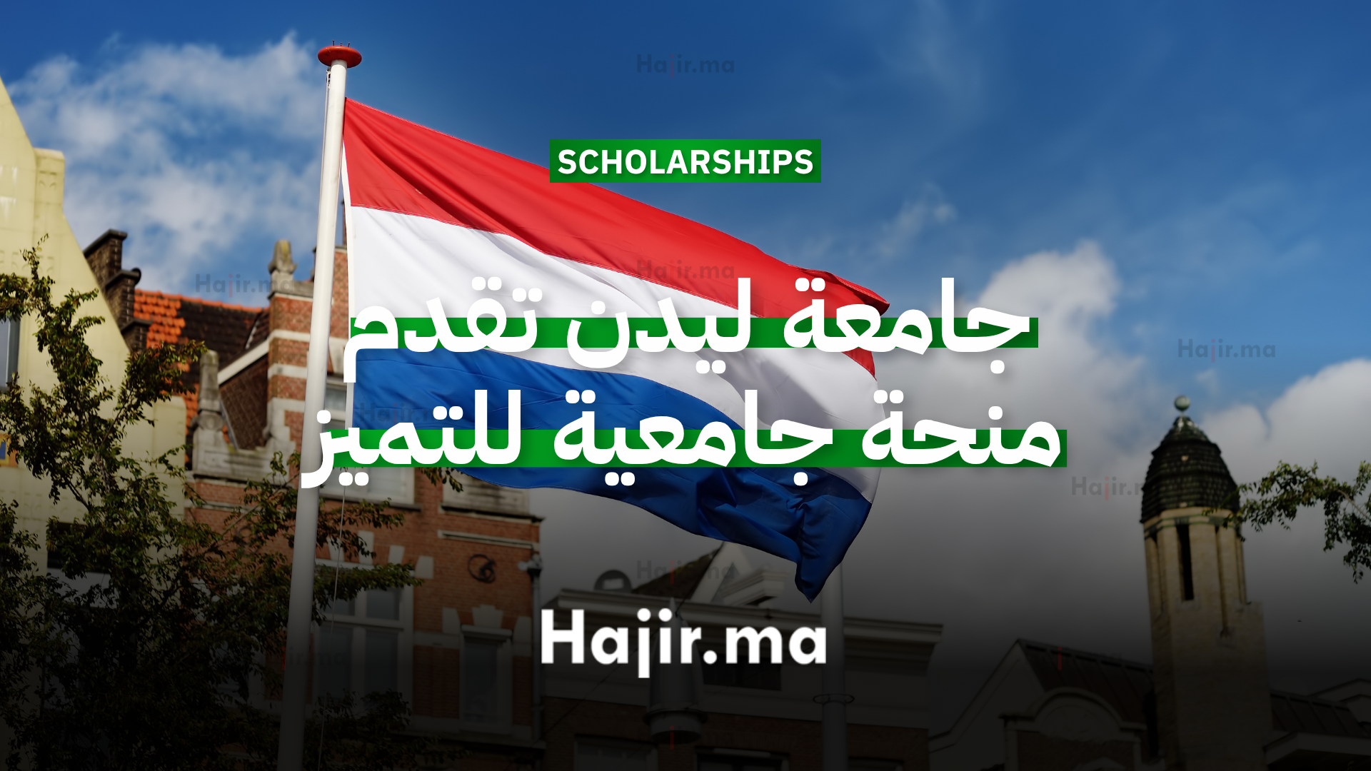 الدراسة في هولندا جامعة ليدن تقدم منحة جامعية للتميز2026