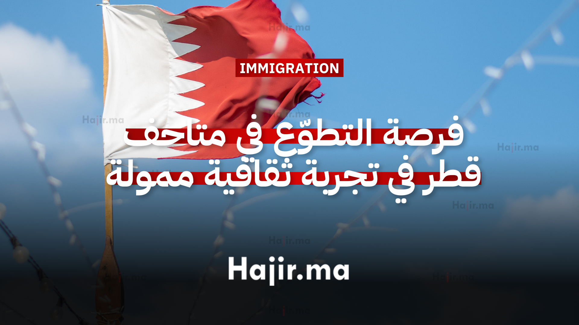 فرصة العمل التطوّعي في متاحف قطر في تجربة ثقافية ممولة بالكامل 2026