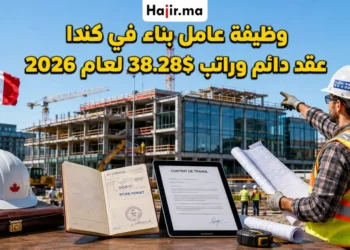 فرصة عمل في كندا لعامل بناء مع توفر LMIA براتب 38.28 دولار بالساعة 2026