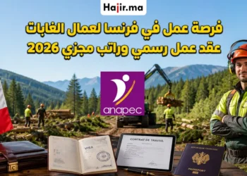 فرصة عمل في فرنسا لعمال الغابات عبر ANAPEC براتب 1498 يورو وعقد رسمي 2026
