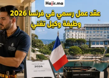 فرصة توظيف وكيل تقني في فرنسا تشمل السكن المجاني وتأمين صحي