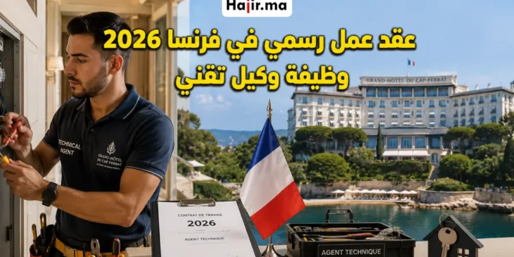 فرصة توظيف وكيل تقني في فرنسا تشمل السكن المجاني وتأمين صحي