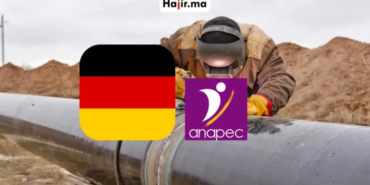 عقد عمل رسمي في ألمانيا عبر ANAPEC لعام 2026 لتقنيي لحام الأنابيب الصناعية