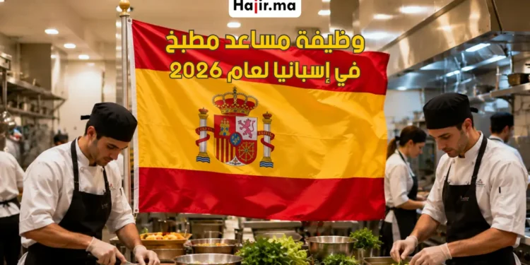 مطلوب مساعد مطبخ في إسبانيا لعام 2026 براتب تنافسي وعقد رسمي