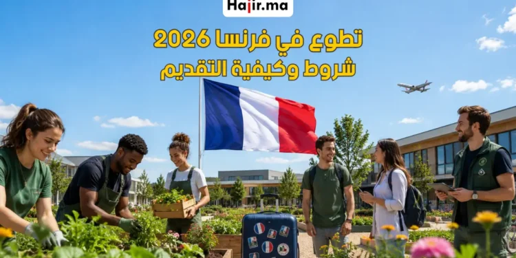 تطوع في فرنسا براتب شهري وإقامة مجانية مع تغطية تذاكر الطيران 2026