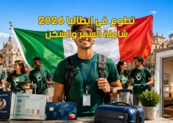 فرصة تطوع ممول بالكامل في إيطاليا مع راتب شهري وإقامة مجانية لعام 2026