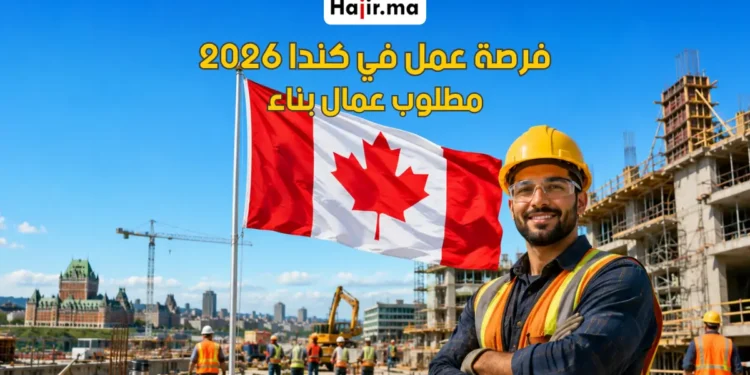 فرصة عمل في كندا لعام 2026 كعامل بناء برواتب تنافسية وعقد رسمي دائم