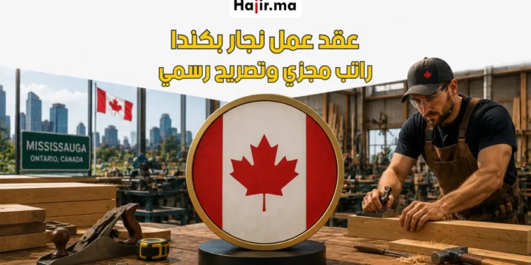 عقد عمل رسمي في كندا لنجار براتب 37 دولاراً للساعة وتصريح عمل LMIA لعام 2026