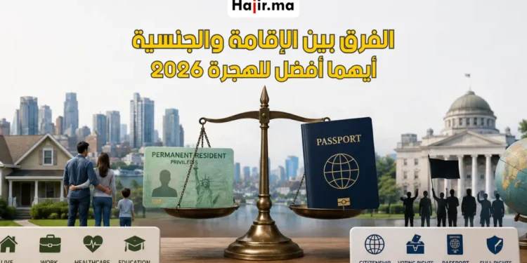الفرق بين الإقامة الدائمة والجنسية وأيهما أفضل لدليلك في الهجرة 2026