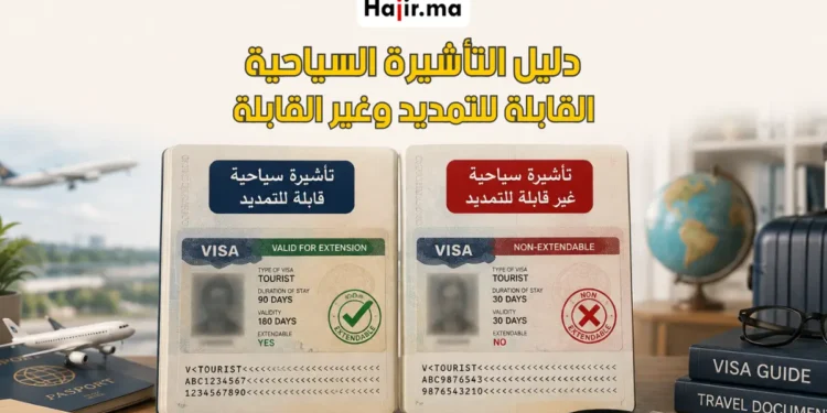 الفرق بين التأشيرة السياحية القابلة للتمديد وغير القابلة للتمديد لعام 2026