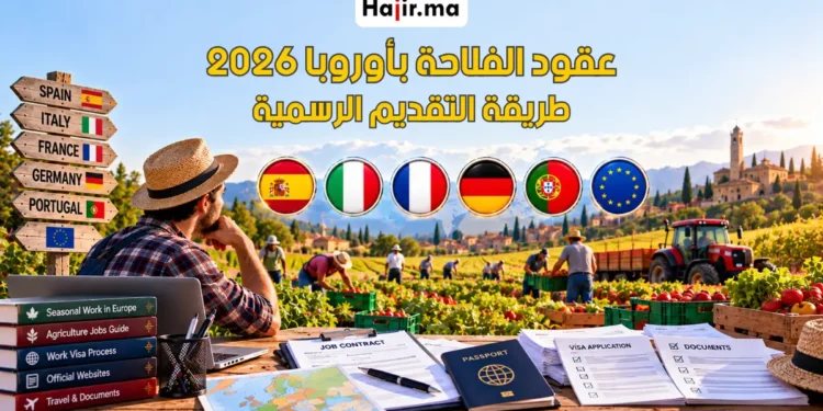 طريقة البحث عن عقد عمل في الفلاحة بأوروبا لعام 2026