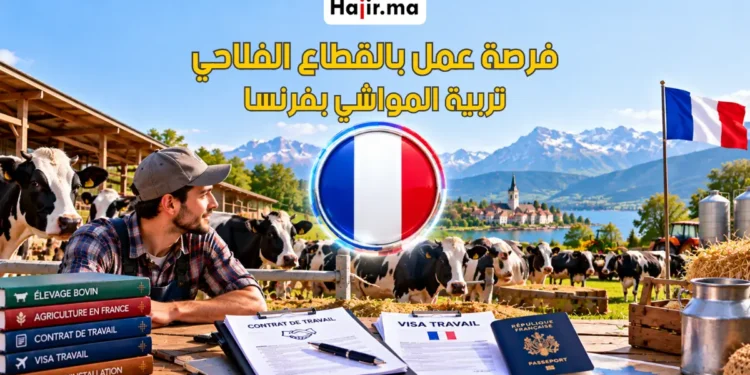 عقد عمل عامل تربية مواشي في فرنسا 2026 براتب يورو مجزي ودعم التأشيرة