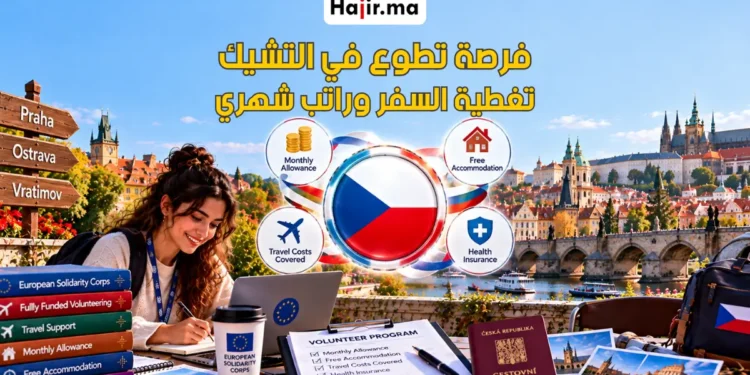 تطوع ممول بالكامل في التشيك 2026 يشمل الراتب الشهري والإقامة مجانا وتغطية السفر